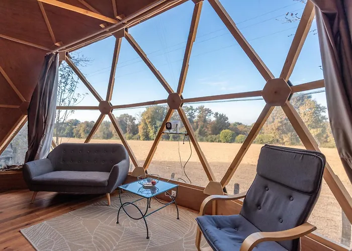 펜션 Dome Geodesique Insolite Confort 세르 카스테